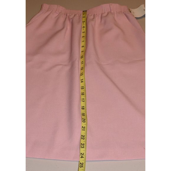NWT Vintage TanJay Pretty in Pink Elastic Stretch Skirt Petite Size 10P - Picture 7 of 9